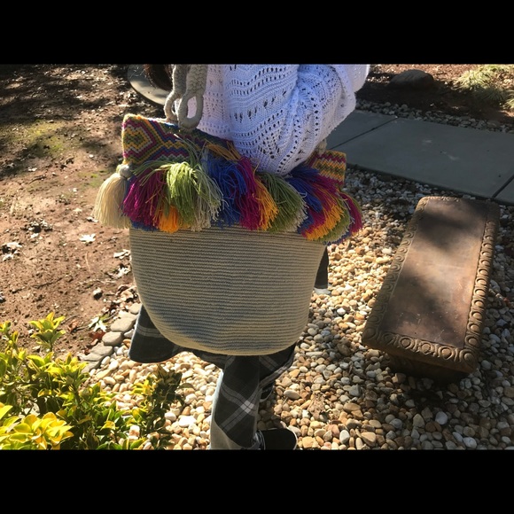 🌈Colorful Wayuu bucket bag!!! One of the kind🌸 - Picture 7 of 10